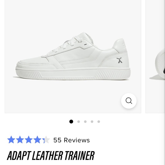 NWOT FLUX footwear Adapt Leather Trainer women’s 9.5 men’s 8 white - Picture 12 of 12